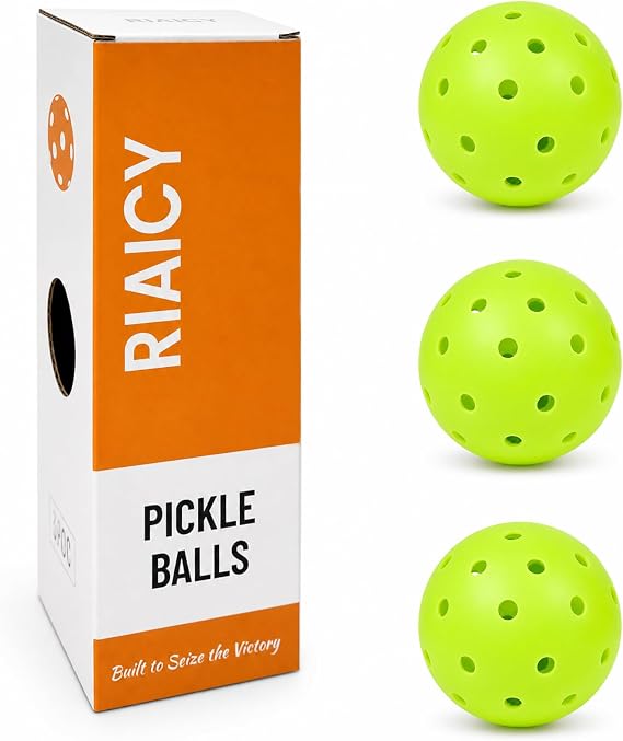 Outdoor Pickleball Balls,Premium Pickleballs for AllLevels Practice