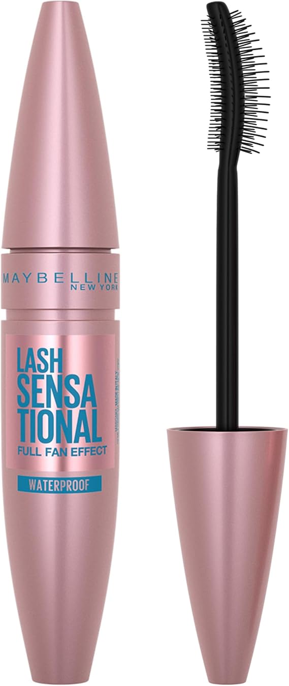 Maybelline New York Lash Sensational Yelpaze Etkili Suya Dayanıklı Siyah Maskara (1 x 9.4 ml)