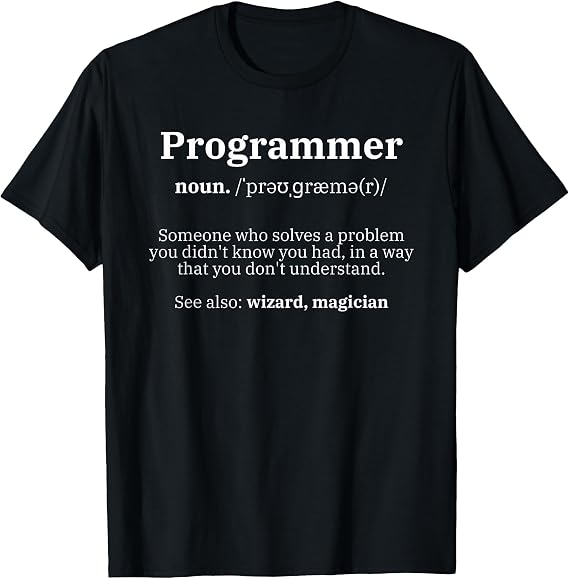 Definition Programmer Meaning - Computer Science & Coding T-Shirt