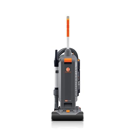 Hoover HushTone Commercial Vacuum Cleaner, 13 Inch, Bagged Upright Vac