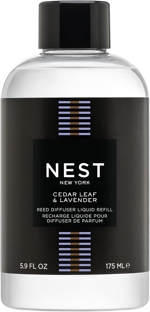 NEST New York Reed Diffuser Refill, Cedar Leaf & Lavender, 5 Fluid Ounces, 5.9 Fl Oz (Pack of 1)