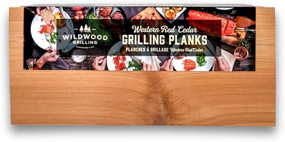 Cedar Grilling Planks (8-Pack): 7x15 - Whole Salmon Fillet Size, USA-Made