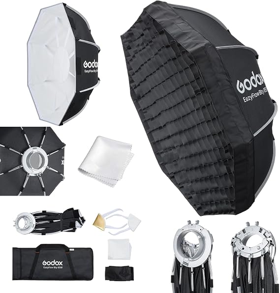 Godox EazyFlow Bty 65W 65cm 折りたたみ式ビューティーディッシュソフトボックス