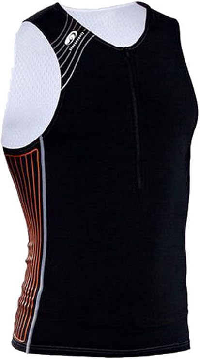 blueseventy Men's TX2000 Tri Singlet (Black/Orange, Small)