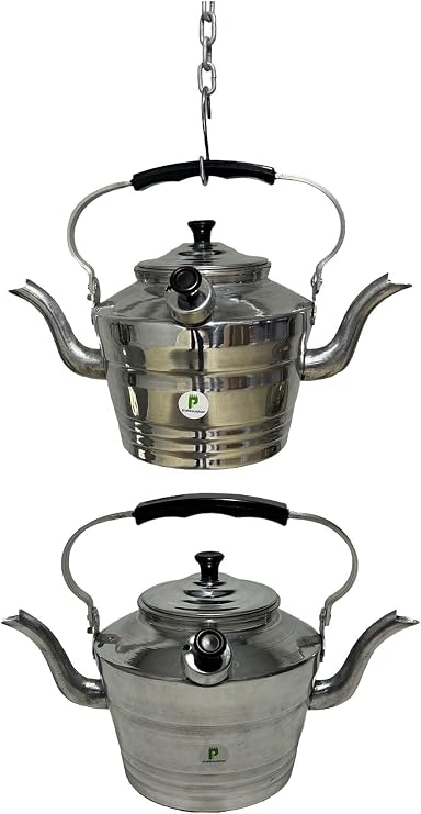pratikoutdoor Çift Emzikli Çaydanlık, Kamp Çaydanlığı, Gara Çaydanlık Küçük Boy