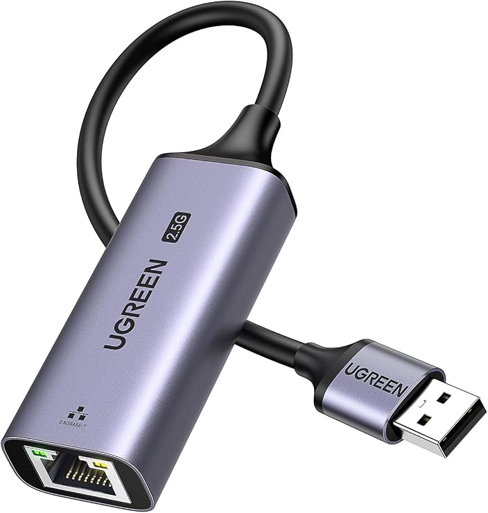 UGREEN USB to Ethernet Adapter 2.5Gb, Aluminum Ethernet Adapter