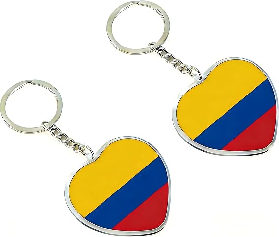JAVD Colombia Flag Keychain- 2 Pack