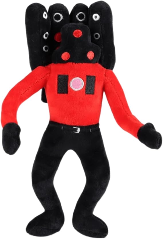 XIBANY Titan Speakerman Plush Toy Squiddy Toilet Titan Plush Funny Stuffed Animation Game Boss Plush Figure Soft Plush Pillow for Kids Adults 12.6"/32cm