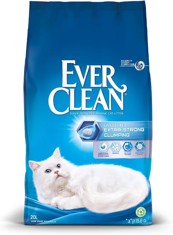 Ever Clean Clumping Cat Litter Extra Strong Unscented 20L