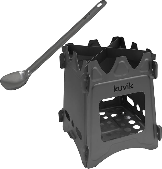Kuvik Titanium Spork & Titanium Wood Stove Bundle