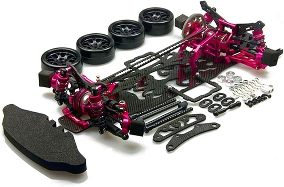 1/10 Alloy & Carbon Sakura D4 AWD EP Drift Racing Car Frame Body Kit #KIT-D4AWD