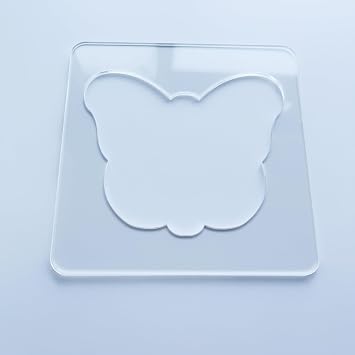 CHENRUI Quilting Template, Acrylic Quilting Ruler for Free Motion Quilting on Domestic Machine (Butterfly)