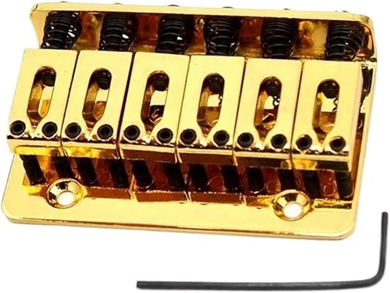 Fixed bridge tailpiece 65mm long for electric guitar Gold Professional Guitar Bridge