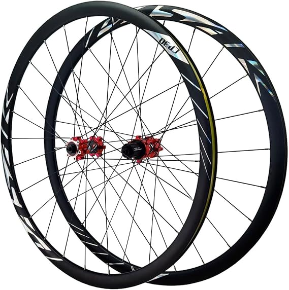 700C Disc Brake Wheelset Alloy Double Wall Rims 7-12 Speed QR Hubs