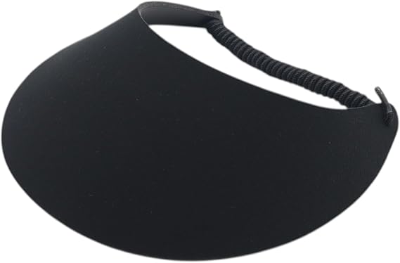 MG Women's Cotton Solid String Sun Visor Hat