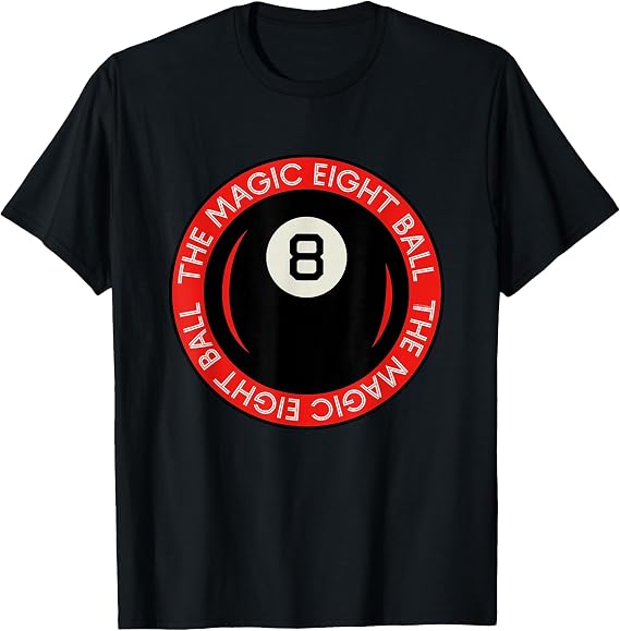 The Magic 8 Ball Circle T-Shirt, Men, Black, Small