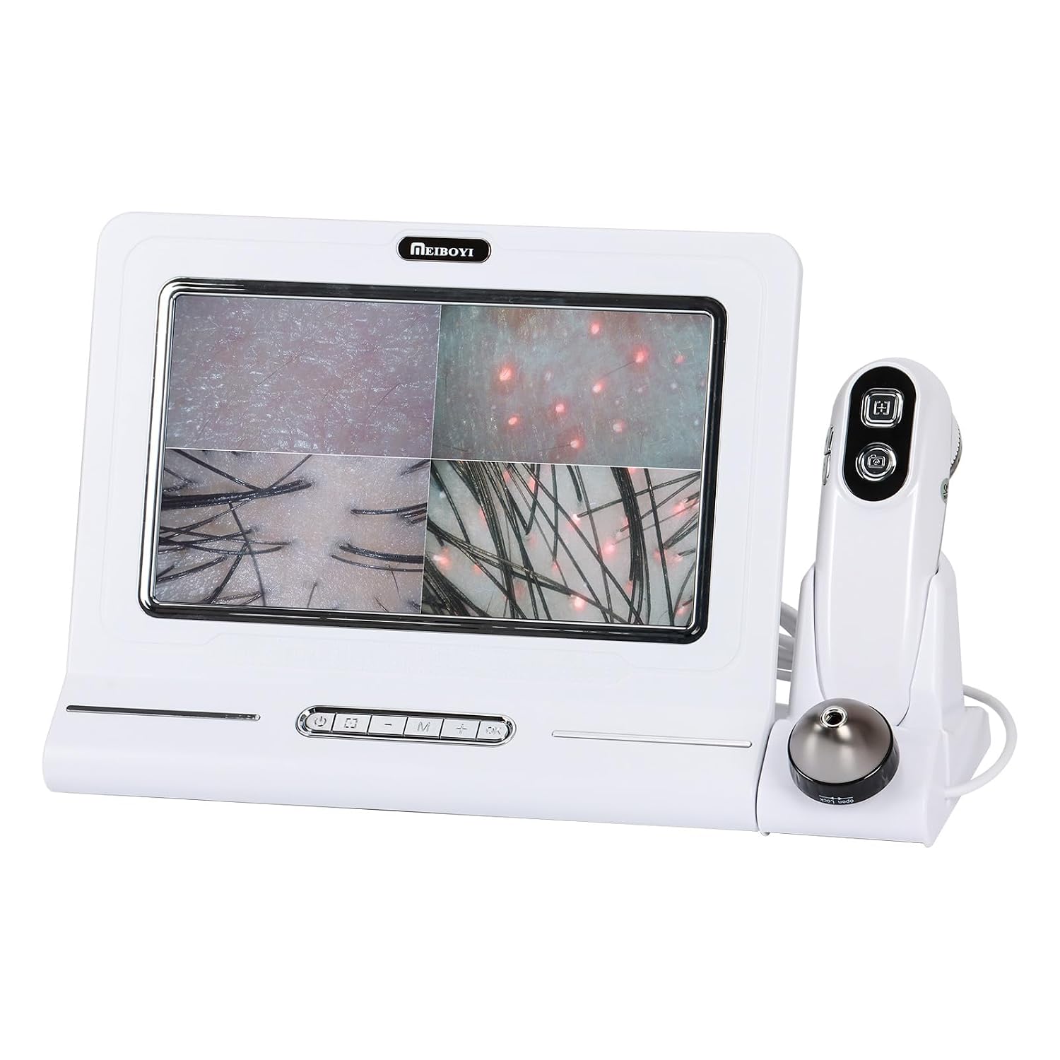 LCD Screen 11 Inch HD Digital Skin Detector Scalp Hair Follicle Oil Magnifying Detector Analyzer Skin Pigment Tester (BD-101C)
