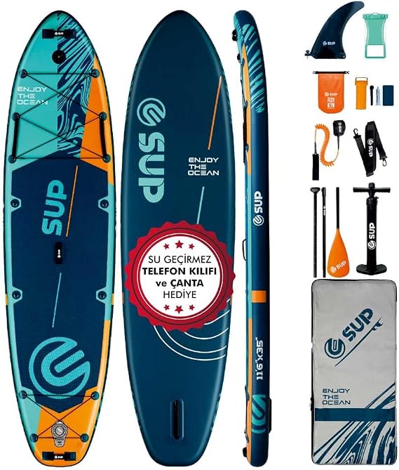 SUPLİMANI Supboard Paddle Board Şişme Sörf Tahtası Tam Set Sup Board 350x89x15