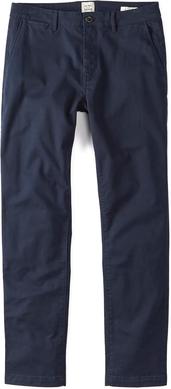 Huckberry 365 Chino Pants Men - Casual Mens Chinos Pants, Cotton-Spandex Blend, Soft Twill Herringbone Pocketing, Trousers