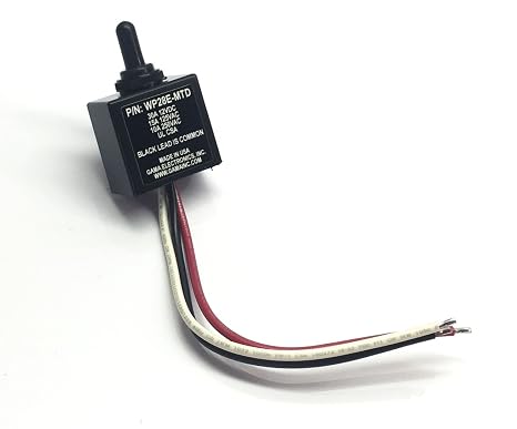 Waterproof 3 Position On-Off-On Toggle Switch