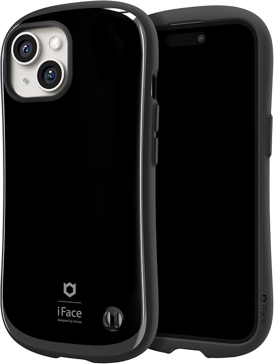 iFace Compatible with iPhone 15 Case - [First Class] Cute Drop Proof Hard Cover Cell Phone Cases - Black