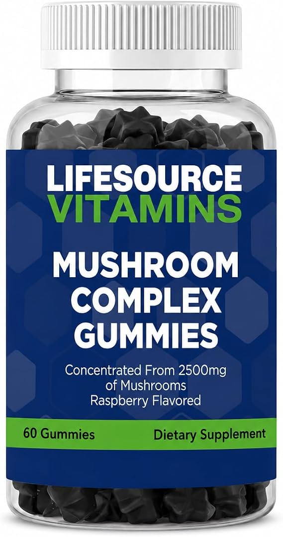 LifeSourceVitamins 10 Mushroom Complex 10:1 Gummies 60 Gummies