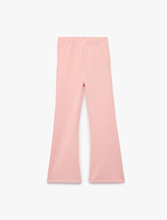 Beli Lastikli Basic İspanyol Paça Pantolon