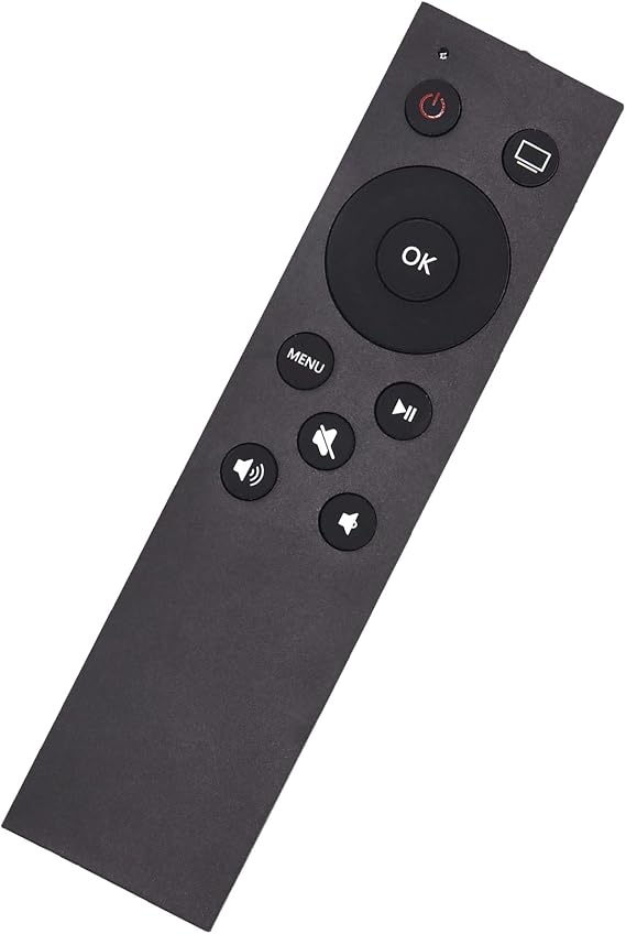Replacement Remote Control Compatible with Apple TV Fits Apple TV 4K/HD 1st to 4th Gen, compatible with A1156, A1427, A1469, A1378; supports volume & power control