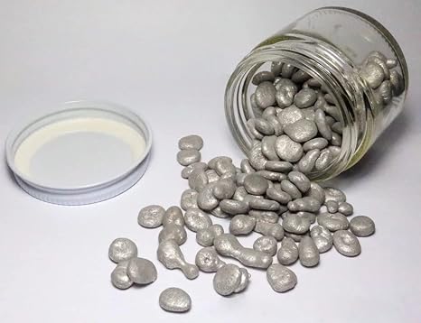 Aluminum Metal Nuggets 98.7% Pure Element 13 Al Chemistry Science Large Sample 3oz - Science experiment - Chemistry kit - Periodic Table, Element Collection, Post-Transition Metals