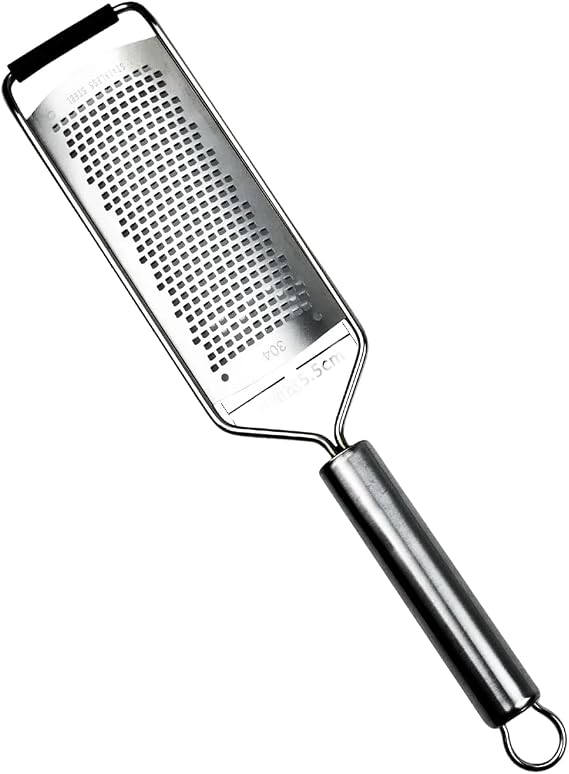 Stainless Steel 12 inch Cheese Grater, vegetable & Fruit grater Zester, Kitchen Tool Lemon Metal Zester with handle.