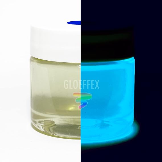 Invisible Transparent UV Reactive Blacklight Paint - (Blue)