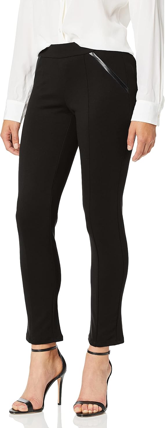 Rafaella Women's Comfort Fit Ponte Knit Slim Leg Pant