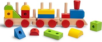 Tobar 36452 Wooden Stack 'N' Sounds, Train, Various Designs and Colours