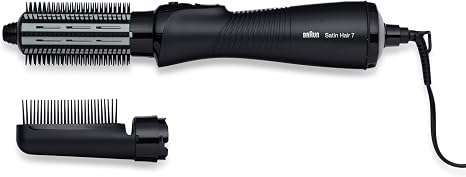 Braun Satin Hair 7 Hot Air Curling Brush with Iontec Technology incl. Comb and Brush Attachment AS 720 Black