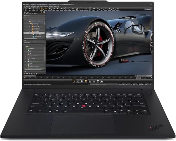Lenovo ThinkPad P1 Gen 7 Laptop with 16 WQUXGA (3840 x 2400) Touch OLED Display, NVIDIA RTX 2000 Graphics, Intel Core Ultra 7 155H Processor, 32GB RAM, 1TB SSD, Wi-Fi 7, FP Reader, and Win 11 Pro