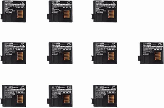 (10 Pack) XSP Battery for Zebra QLN420 ZQ630 PN P1040687 P1050667-016 BTRY-MPP-68MA1-01 (5200mAh)