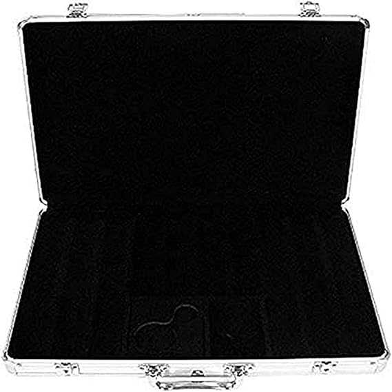 Trademark 650 Capacity Chip Case - Executive Aluminum Hard Side (Silver)