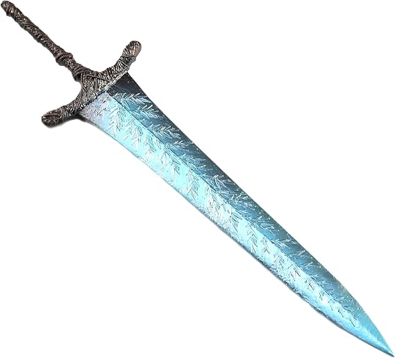 Full Metal Dark Moon Greatsword Model Darkmoon Sword 8.7in/22cm  with Display Stand Mini Desktop Ornaments Game Fan Collection