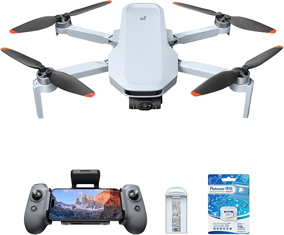 Potensic ATOM 2 3-Axis Gimbal 8K GPS Drone, Standard Kit Bundle with 128GB Memory Card