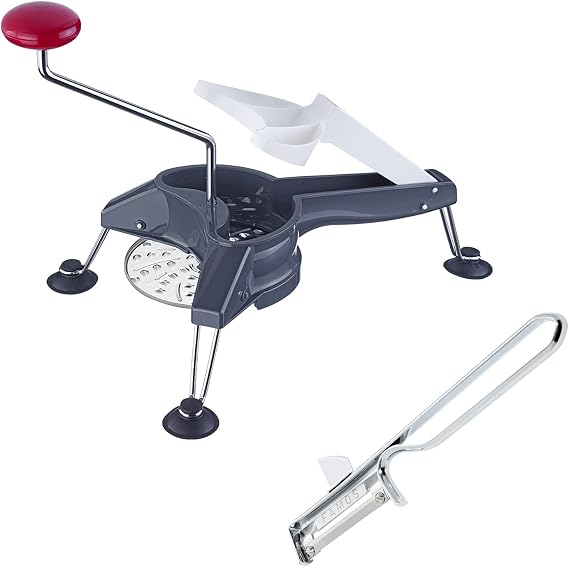 Westmark Famos 117122E7 Vegetable Slicer with 3 Slices + 1 Peeler Stainless Steel Blades Schnitzel Mouli Set