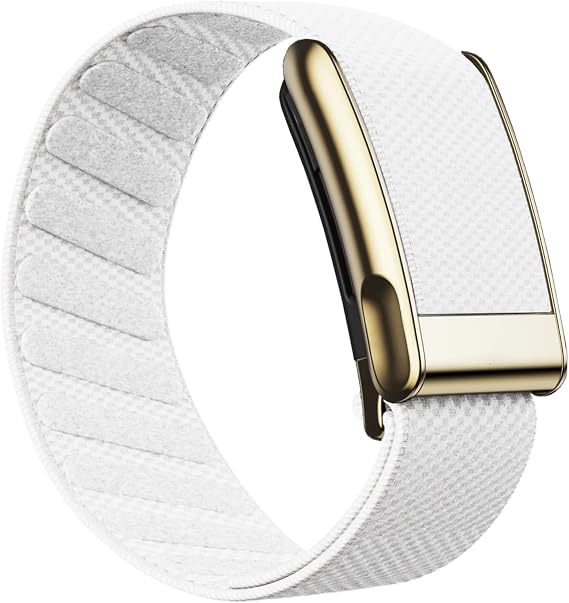 AR LABS SuperKnit Luxe WHOOP 5.0 Peak/One & MG Compatible Band | Premium Ultra-Soft Weave | Stainless Steel Precious Metal PVD Treated | Includes Hook, Clasp & Slider