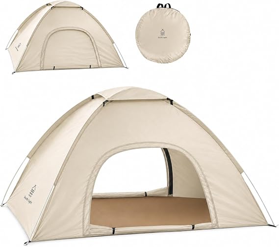 Comfort Zone One-Touch Pop-Up Tent, For 1 Person, For 2 People, Easy Setup, Width 78.7 inches 200 cm, Storage Bag Included, Sunshade, Camping, Outdoors, Lightweight, Portable, Waterproof, Breathable