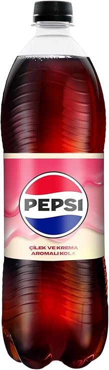 Pepsi Max Treats Çilek ve Krema Aromalı Şekersiz Kola 1L