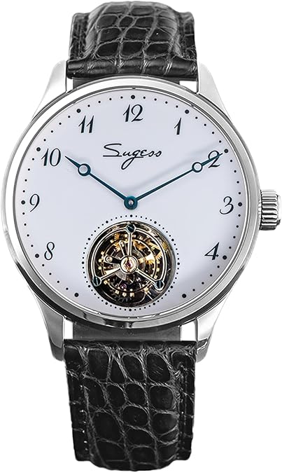 Sugess Enamel Dial Tourbillon Master Seagull ST8230 Movement Sapphire Crystal Men's Mechanical Watch 1963 SU8230SW