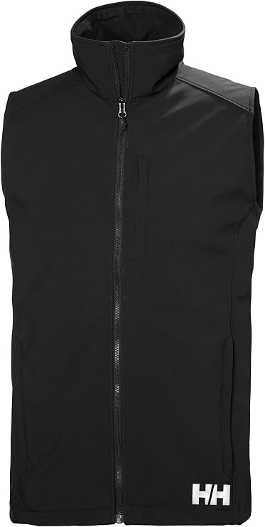 Helly Hansen Paramount Softshell Vest - Men's Fleece Lined, Breathable, Water & Wind Resistant, Lightweight Hiking Outerwear
