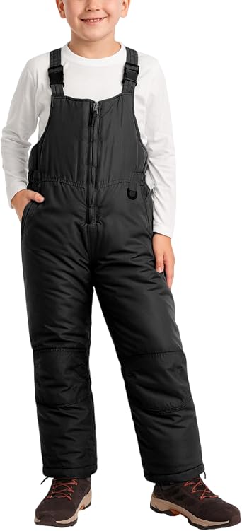 Arctic Hero Kids Snow Bibs - Boys and Girls Weatherproof Insulated Bibs Snow Pants Waterproof Overalls (Sizes 2T-18)