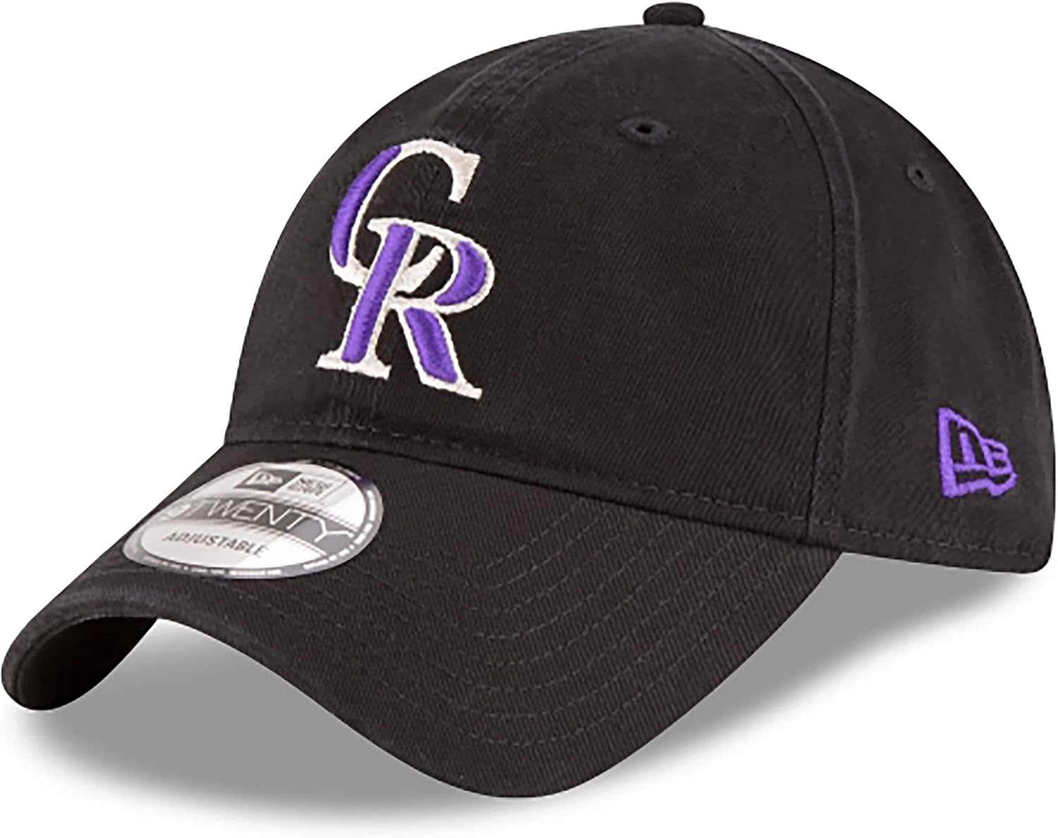 New Era Authentic Colorado Rockies Core Classic MLB 9Twenty Adjustable Dad Hat: OSFM
