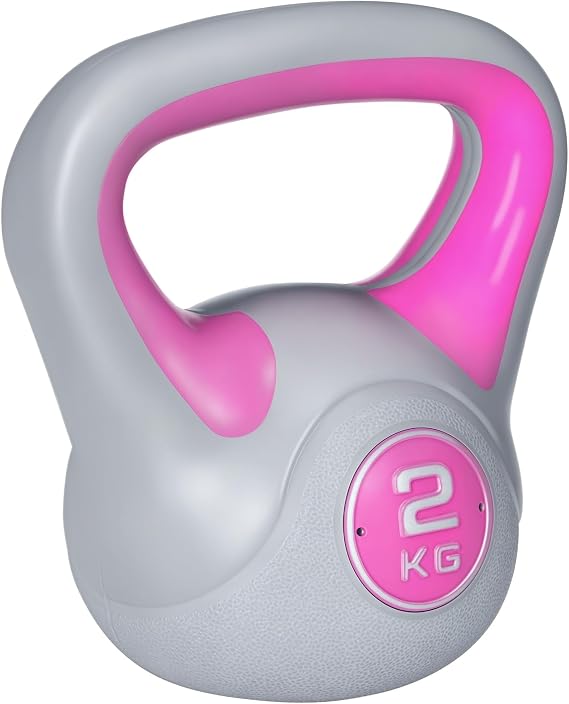 SPORTNOW 2-16KG Kettlebell with Handle for Home Gym