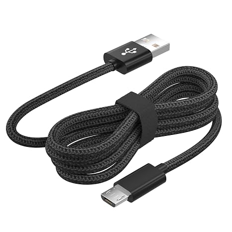 PS4 Controller Charger Cable,Micro USB Cable for Xbox One Controller,Fire HD 10 Tablet,Stick,PC,Slim/Pro,PS4 Charging Cord Braided USB A Type A to Micro B Old Android Charger Wire for Samsung Phone