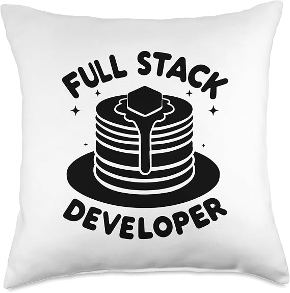 Full Stack Developer Computer Programming Programmer Throw Pillow